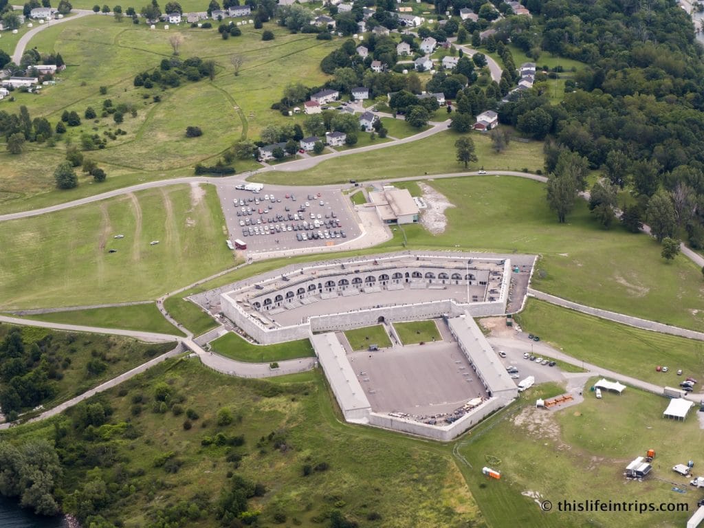 Aerial view of Fort Henry