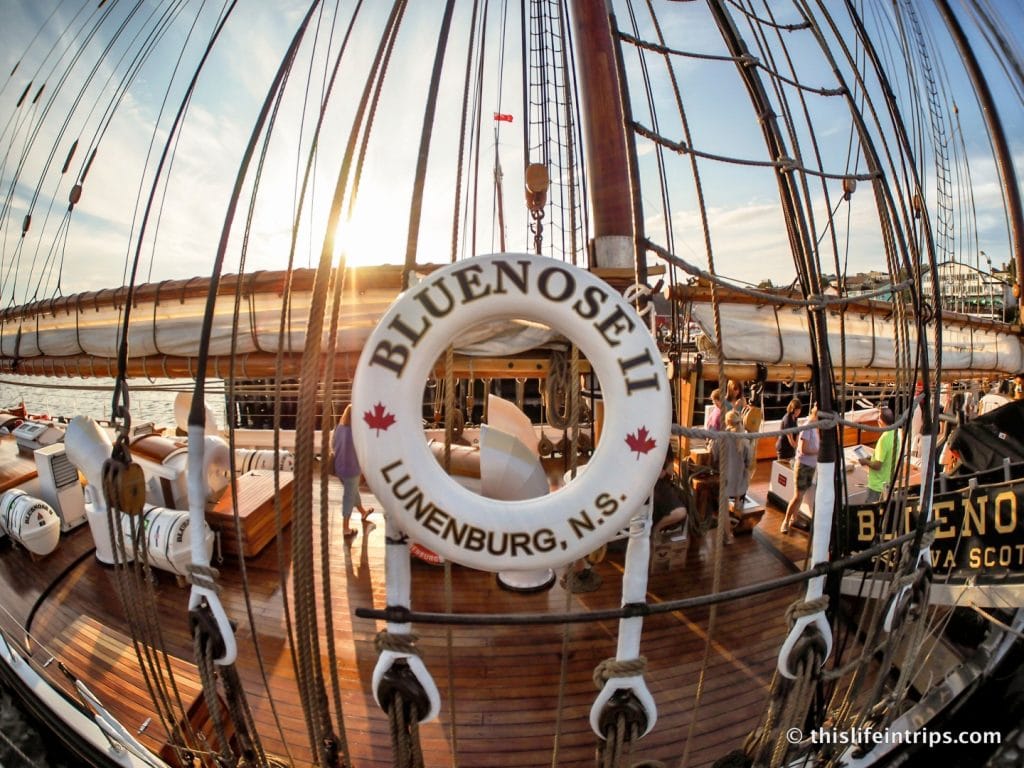 Iconic Bluenose II ship in Halifax