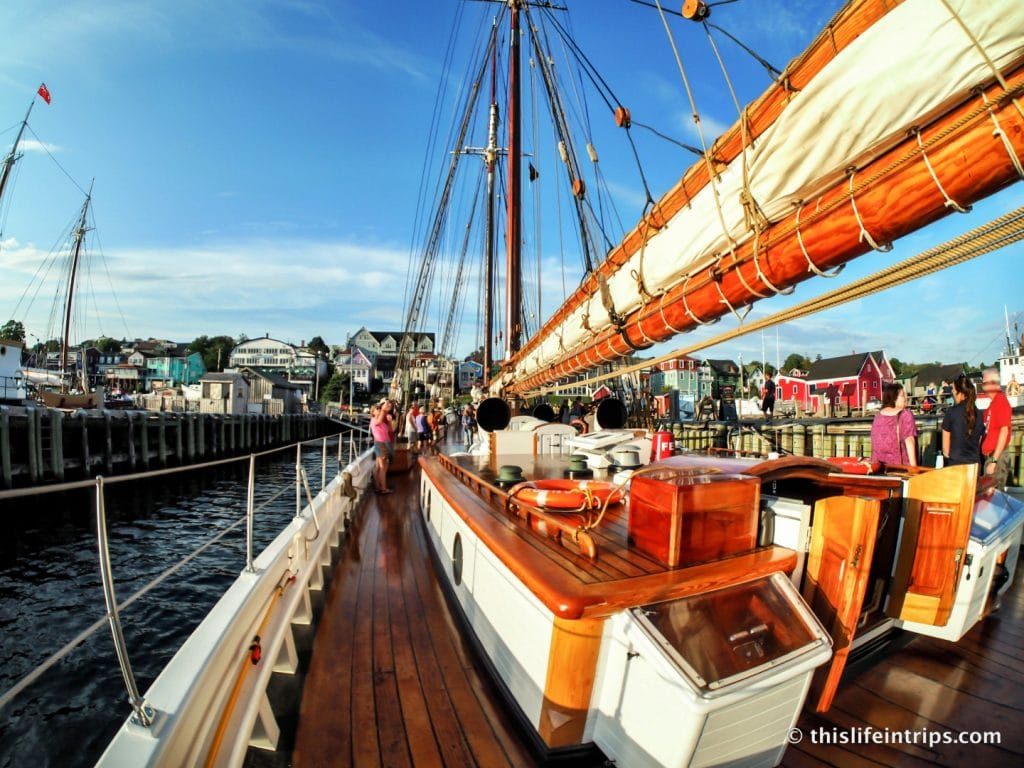 Sailing heritage Bluenose II in Lunenburg