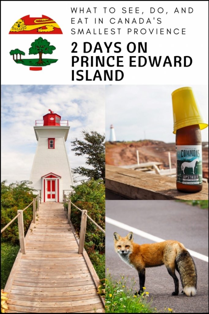 2 Days in PEI Pinterest image