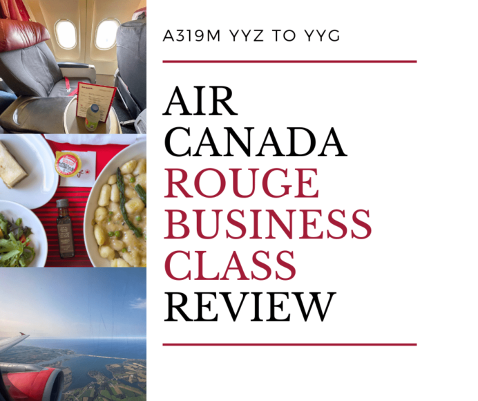 Review: Air Canada Rouge Business Class A319 - YYZ to YYG