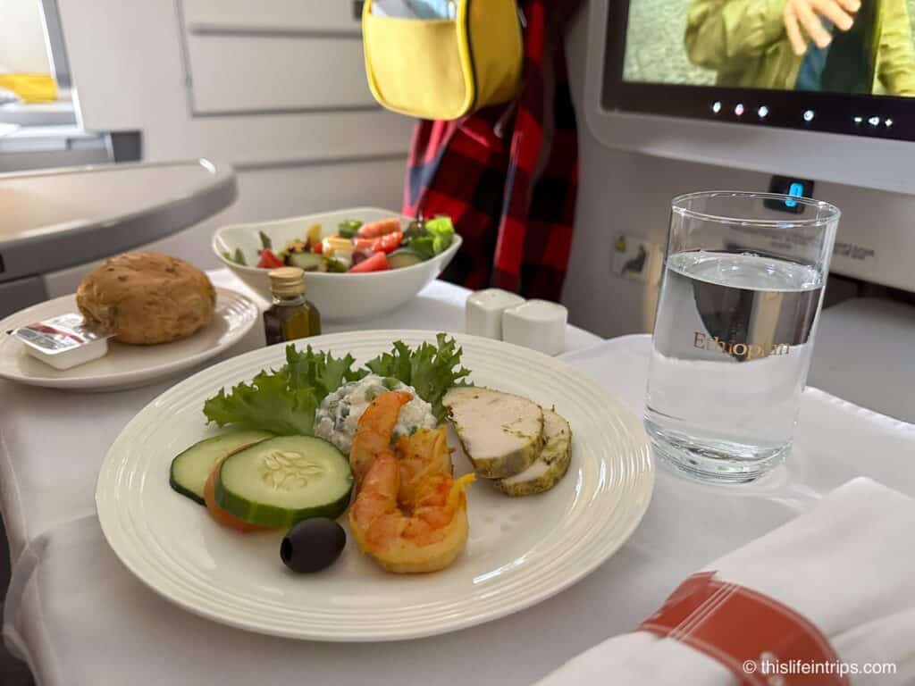 Ethiopian airlines food review of western dishes