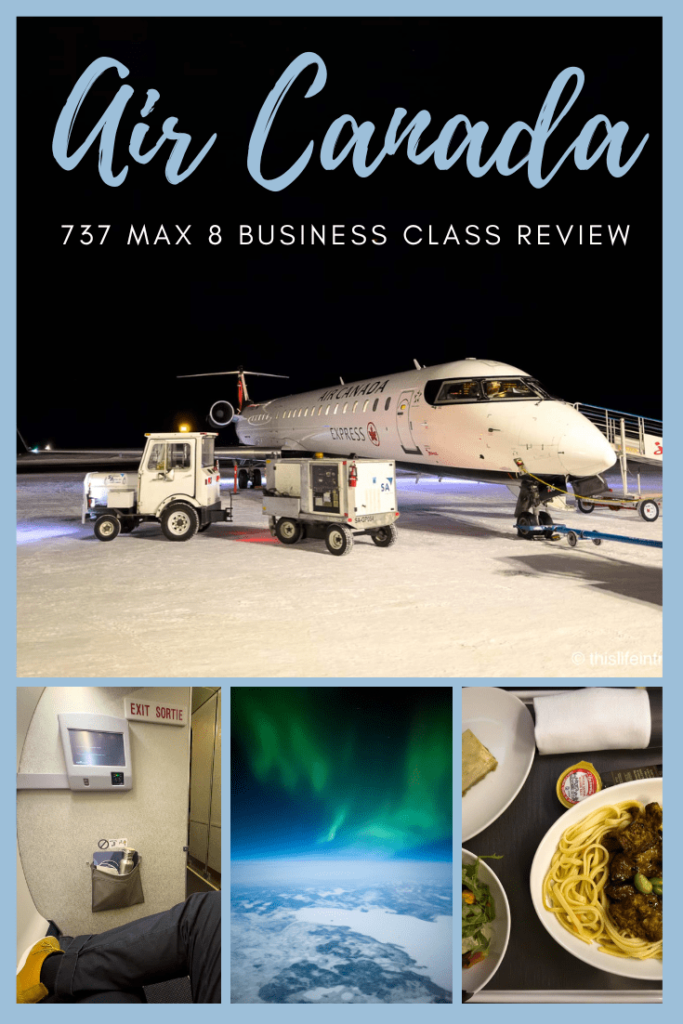 Air Canada CRJ 900 Business Class Review pinterest image
