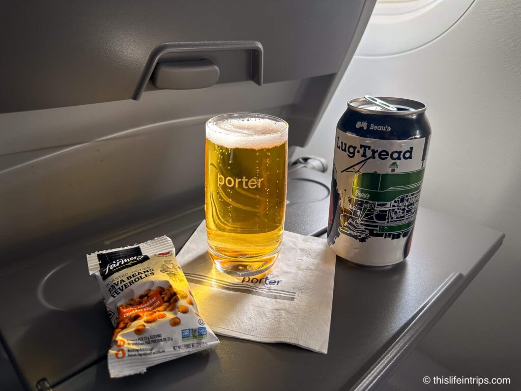 Porter Airlines free Beau's Beer