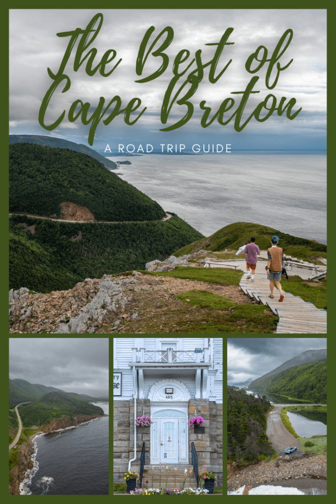 Cape Breton 3 day itinerary pinterest image