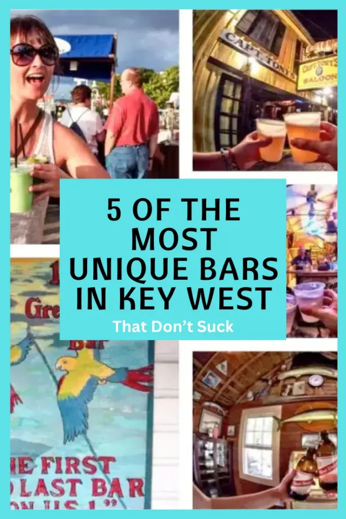 Most Unique Bars in Key West Pinnterest image