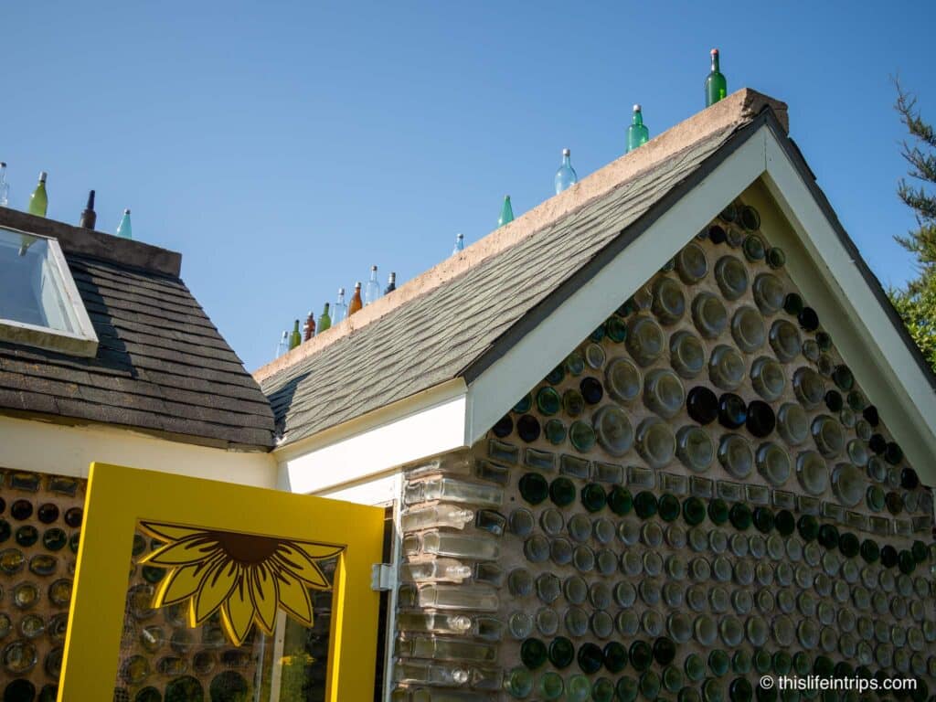 The pei glass bottle house roof