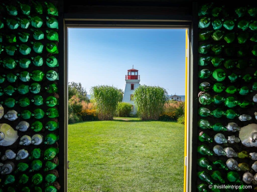 PEI glass bottle house lighthouse replica