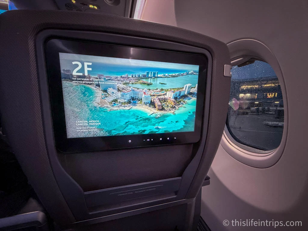 Boeing 737 max 8 air canada seat 2F
