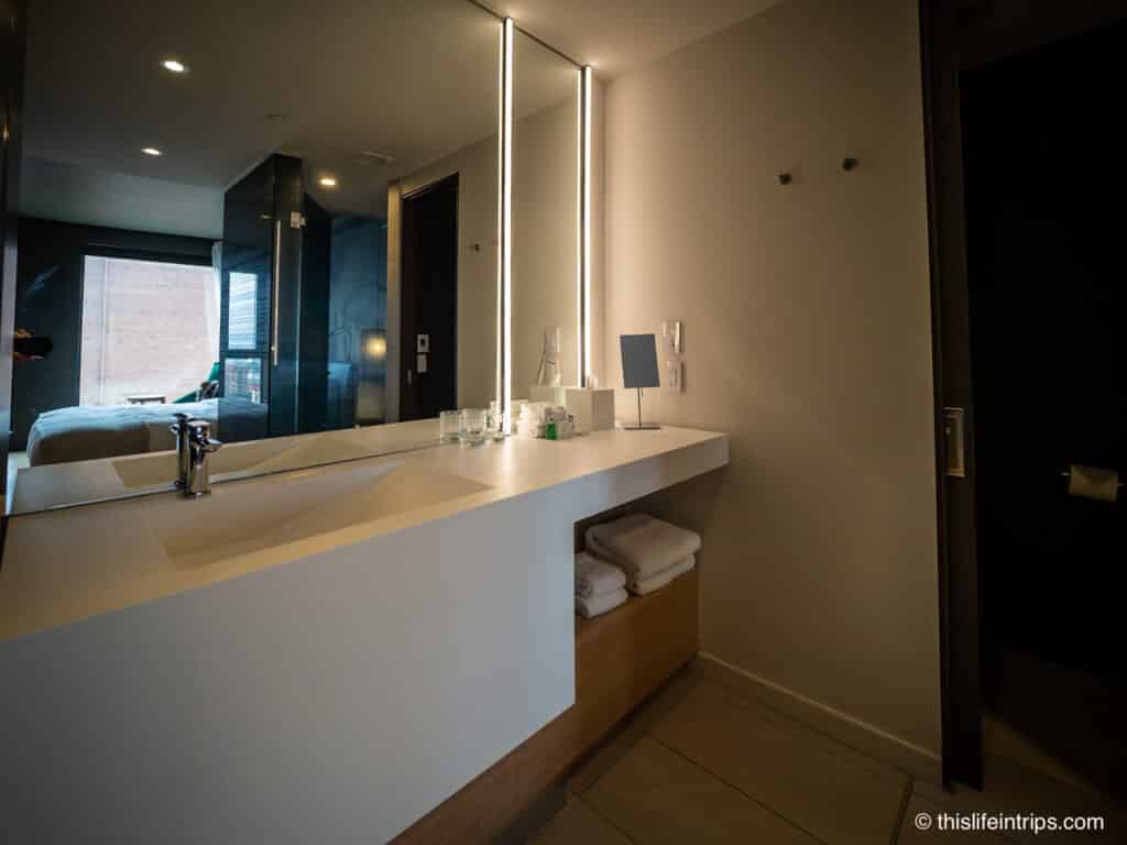 Luxury toiletries in Le Germain Ottawa bathrooms.