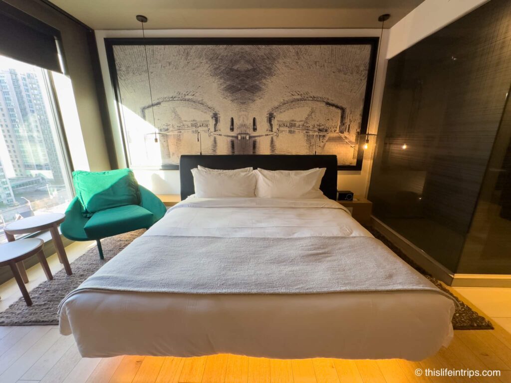 Chic and sophisticated guest room at Le Germain Ottawa