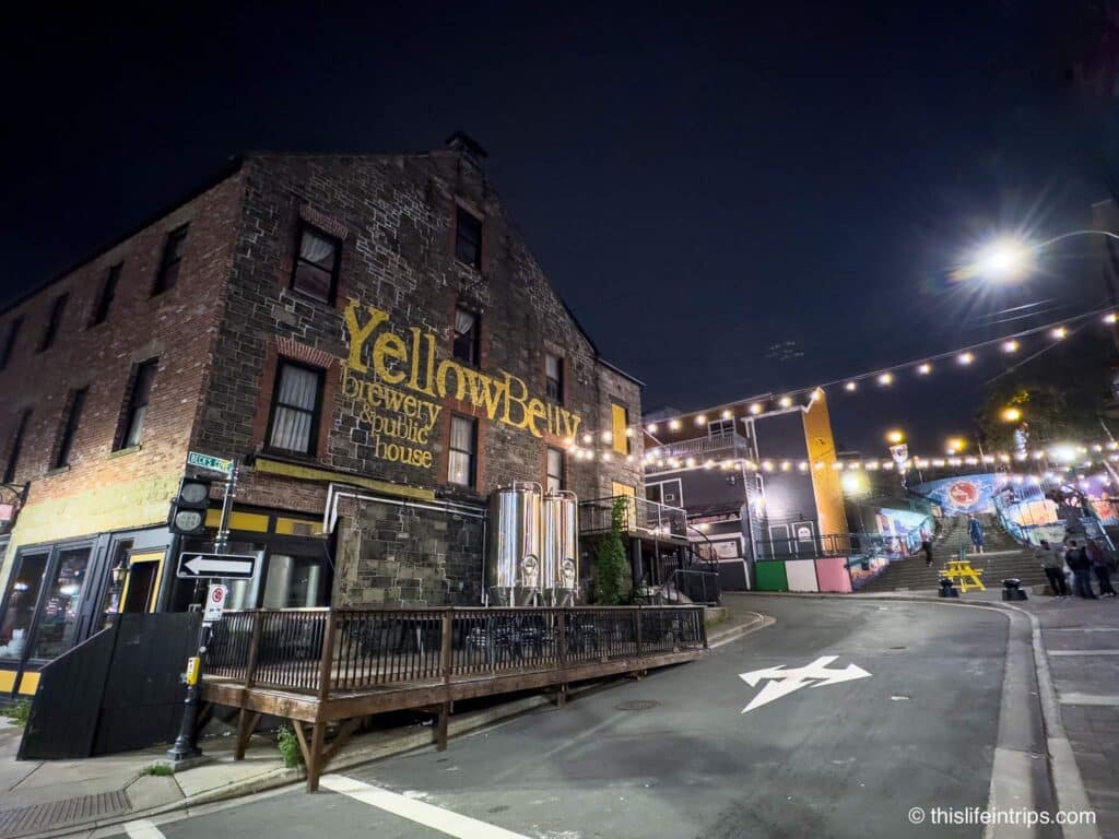 Yellowbelly brewery exterior in St John's NFLD