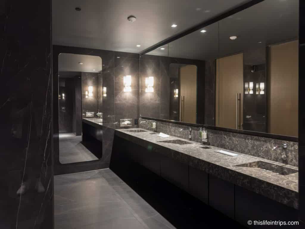 modern washroom at the maple leaf lounge san francisco