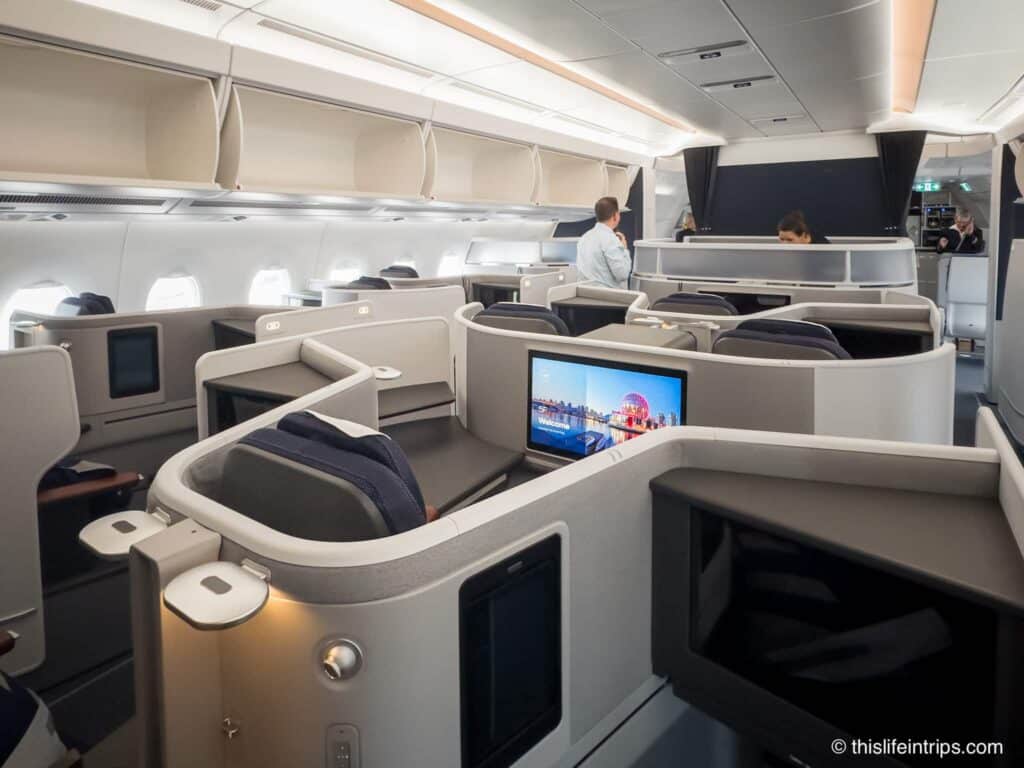 Lufthansa Allegris business class cabin