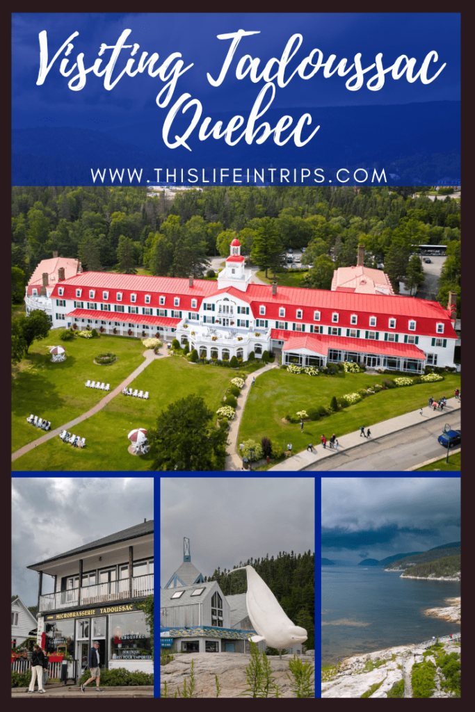 Things to do in Tadoussac Pinterest image