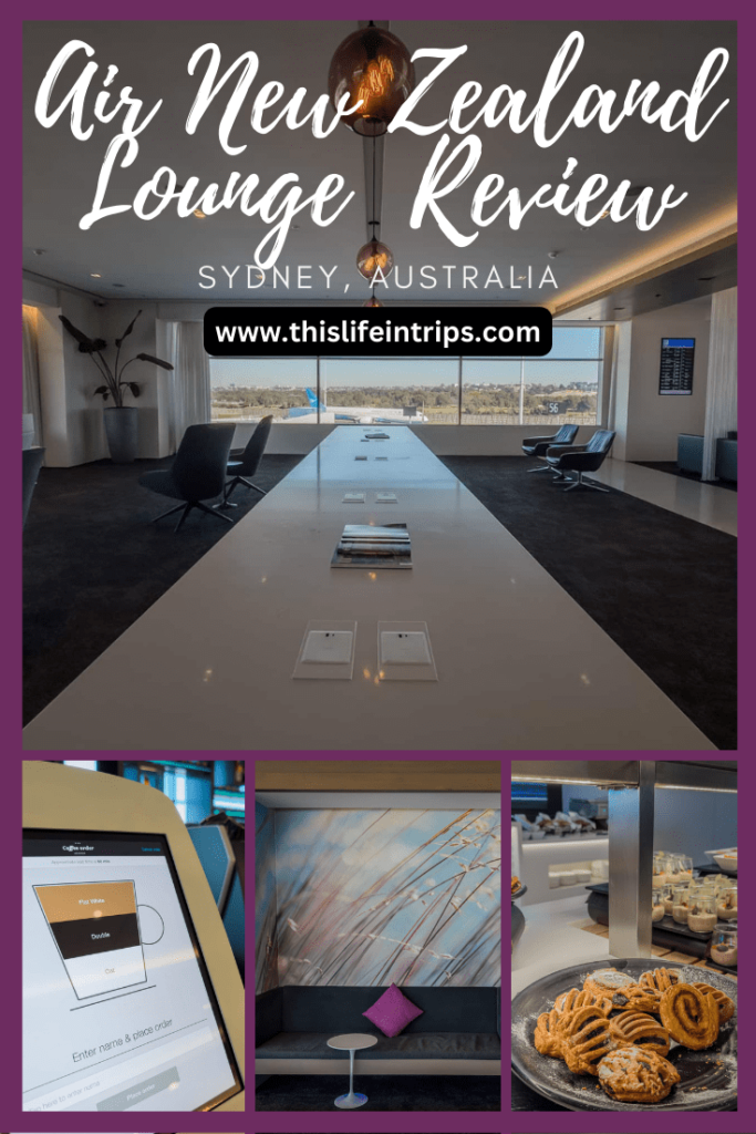 Air New Zealand Lounge Sydney review Pinterest interest