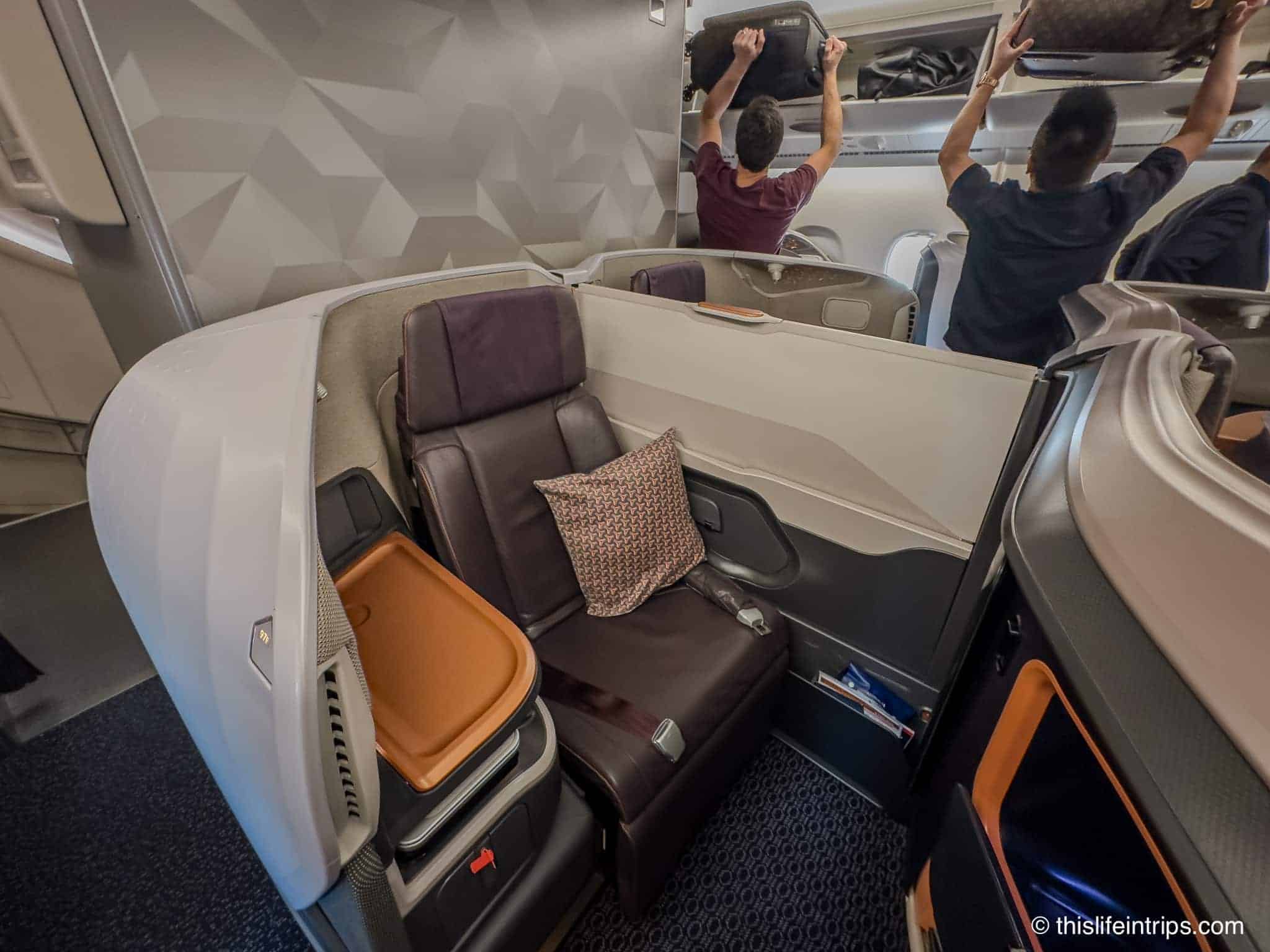 singapur airlines a380 business class