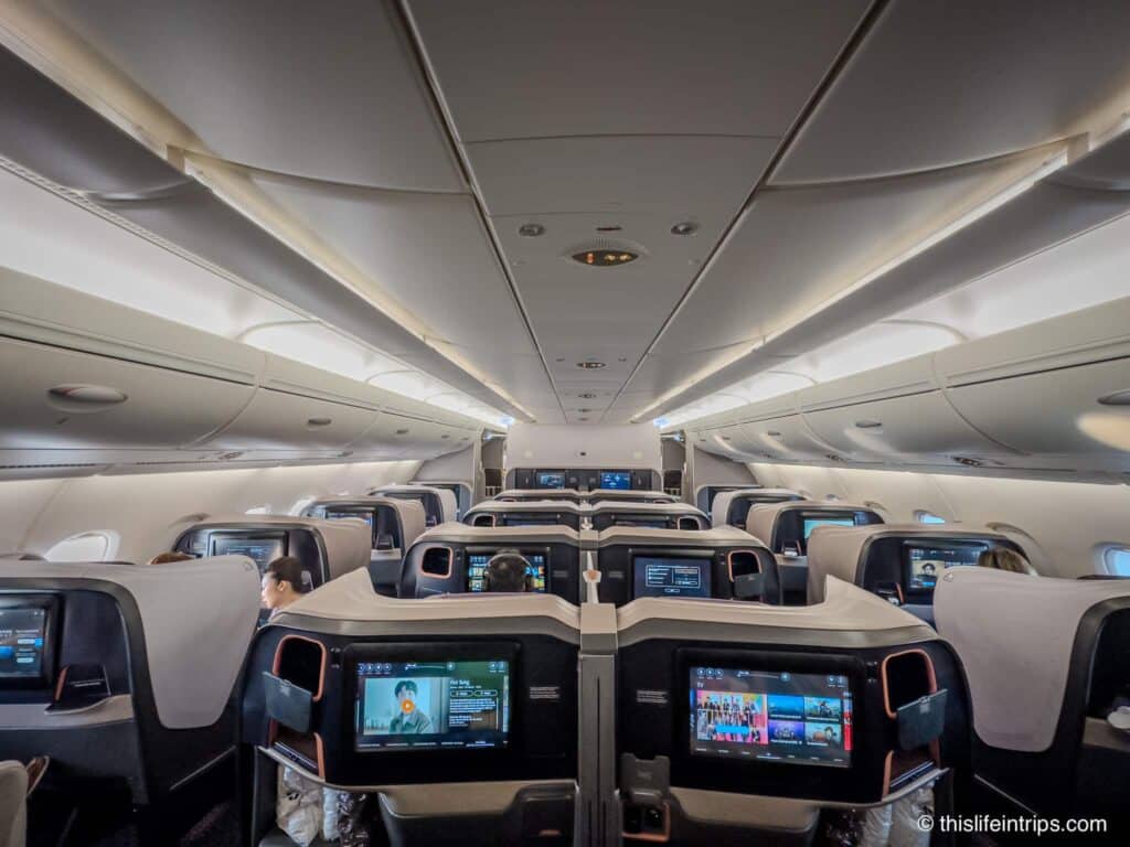 A380 Seat Map Singapore Airlines cabin