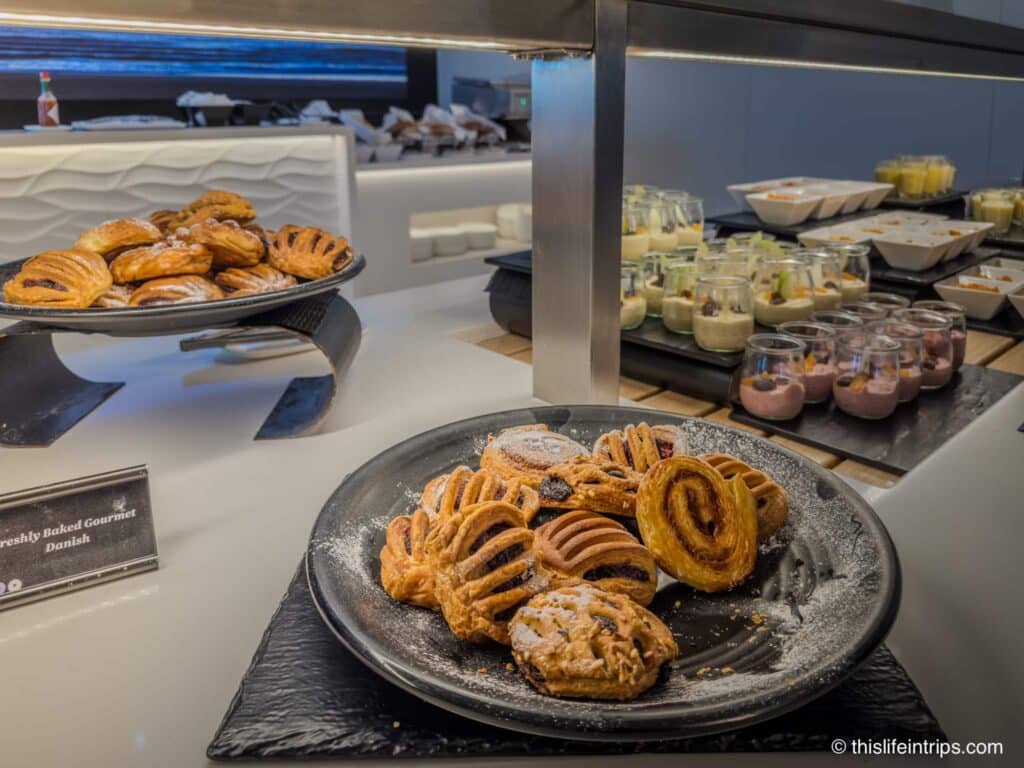 Pasteries at the air new zealand sydney lounge