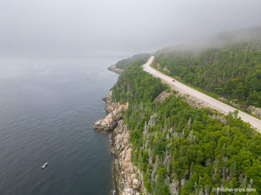 Highway 138 Quebec on the way to Sept-Iles