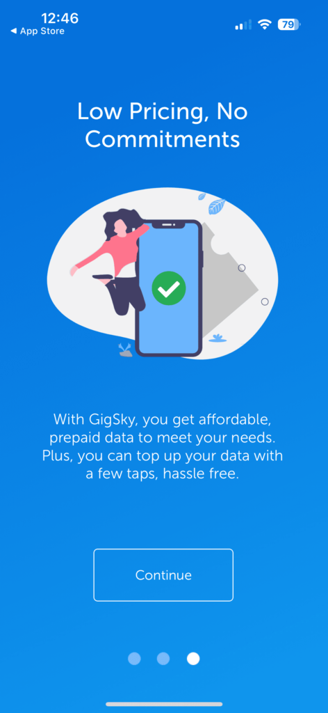 esim gigsky welcome banner