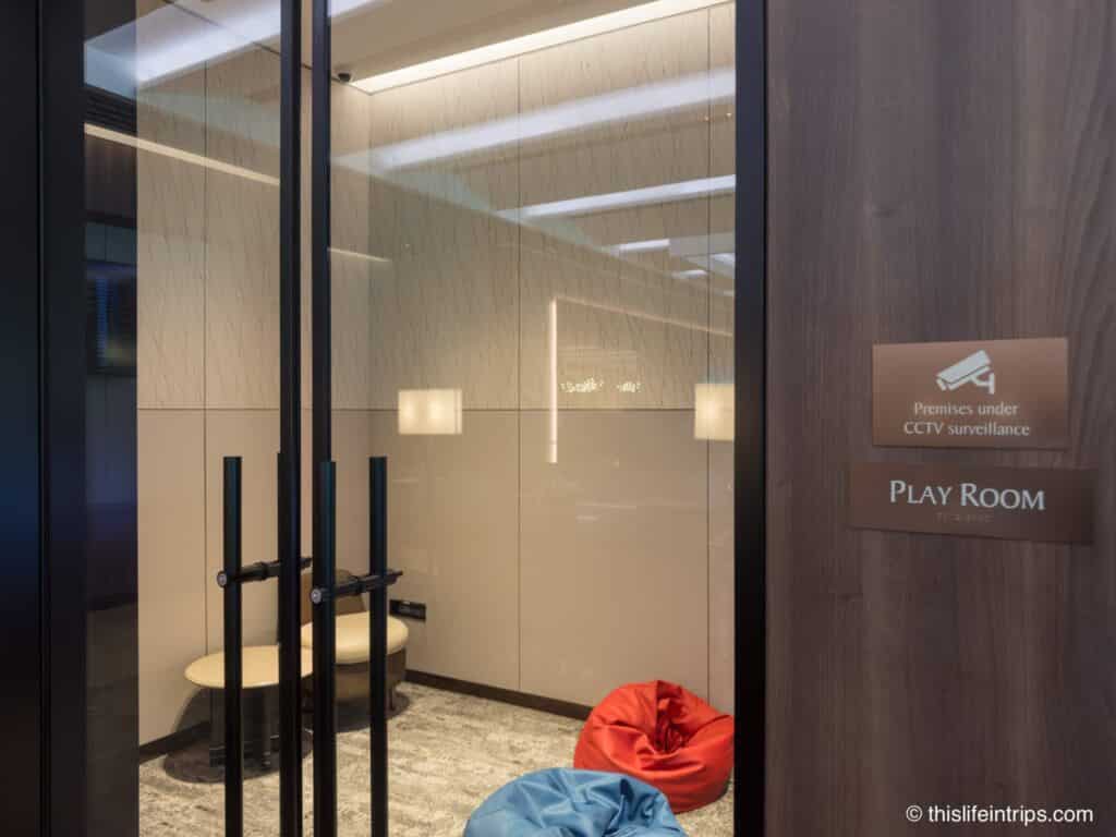 Kids playroom at the Singapore SilverKris lounge