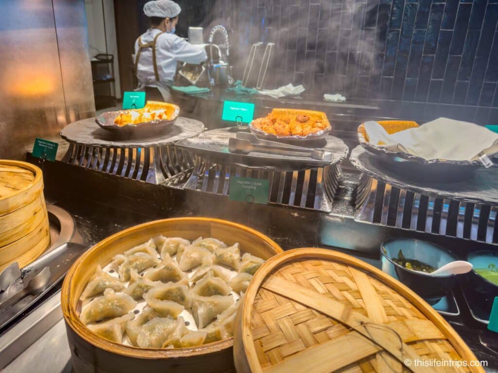 Dim sum at the Singapore Airlines SilverKris lounge