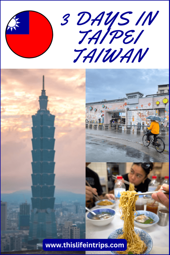 Things to do in Taipei shareable Pinterest image