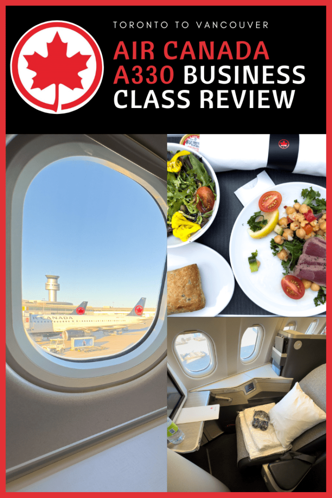 Air Canada A330 Business Class Review pinterest image