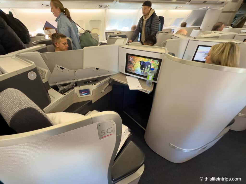 Air Canada A330 business class sear