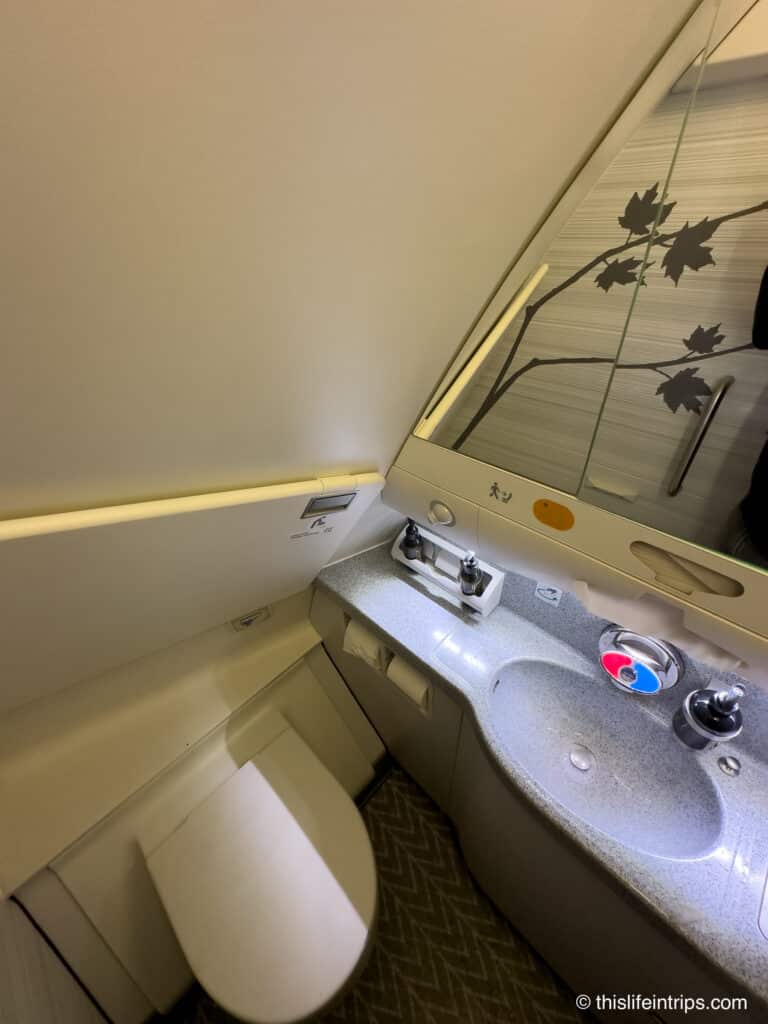 Air Canada A330 business class lavatory