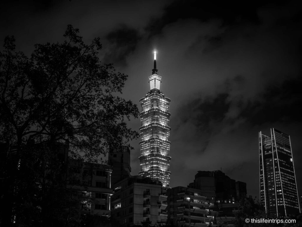 Taipei 101 at night