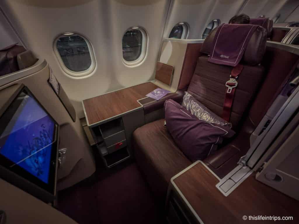 Thai Airways business class seats