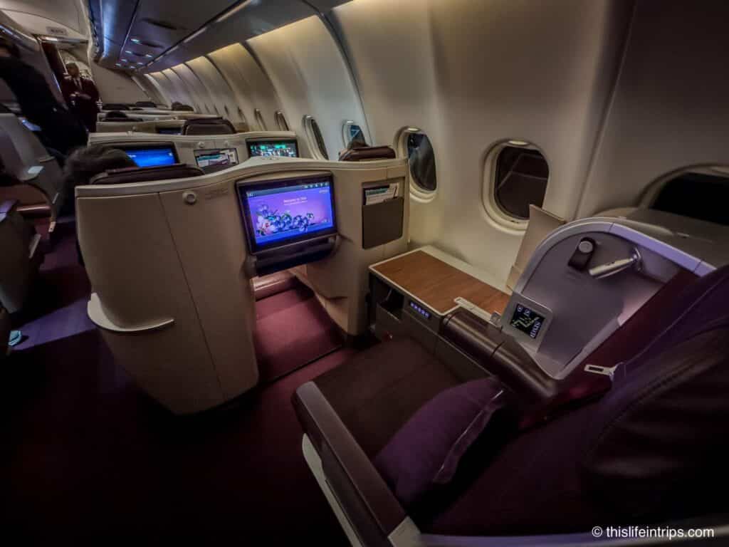Thai Airways business class seats