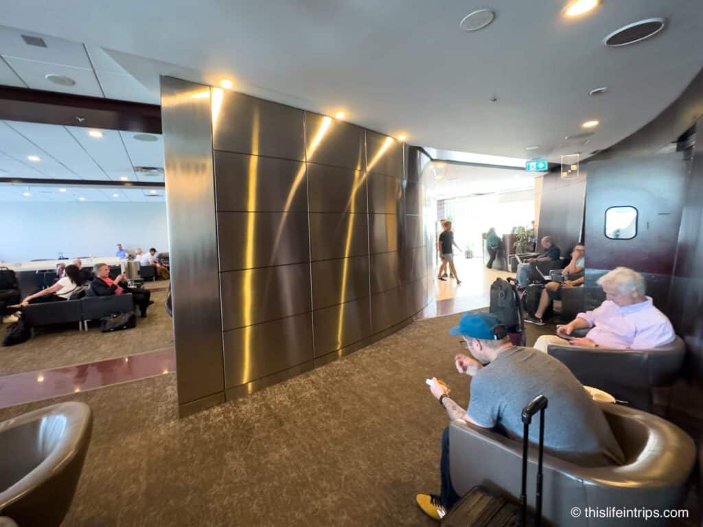 Overflow into the hallway at the Maple Leaf lounge Halifax location