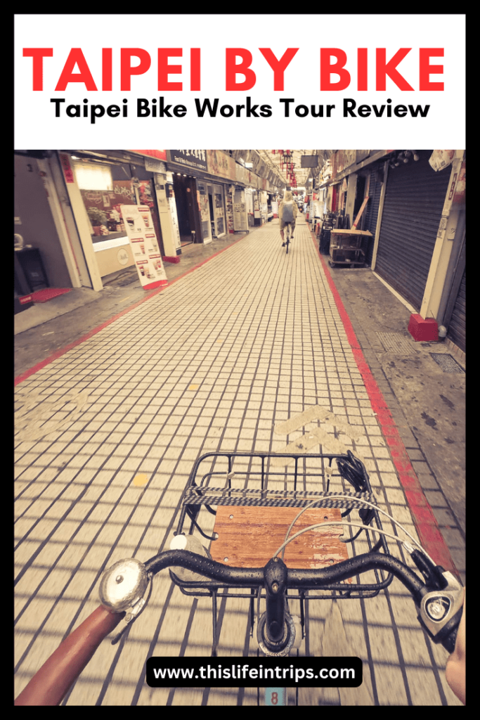 Taipei Bike Tour sharable Pinterest image