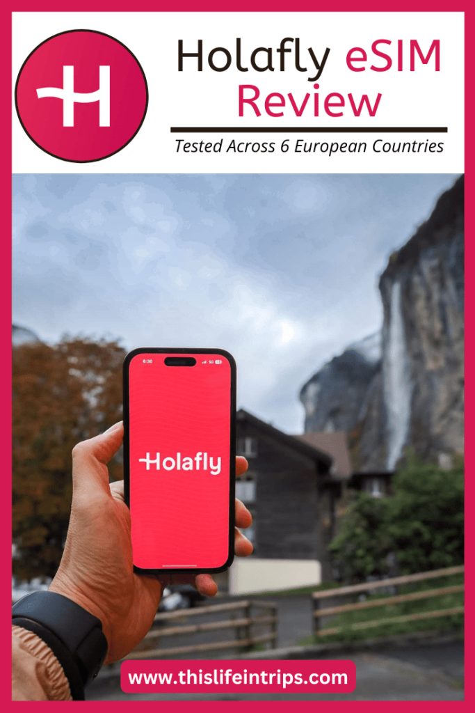 Holafly eSIM Review shareable Pinterest image