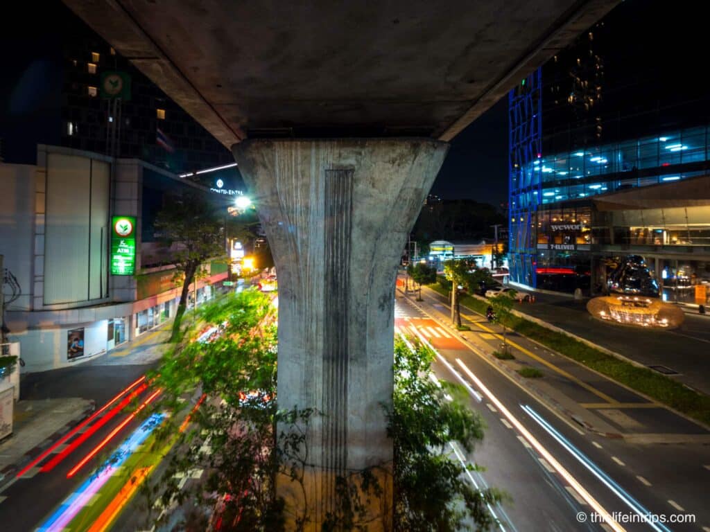 Thonglor Bangkok MRT at night