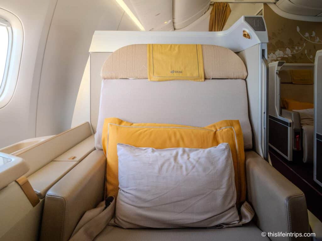 Thai Airways 777-300er first class seat