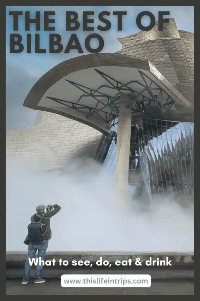 what to do in bilbao for 3 days shareable pinterest image