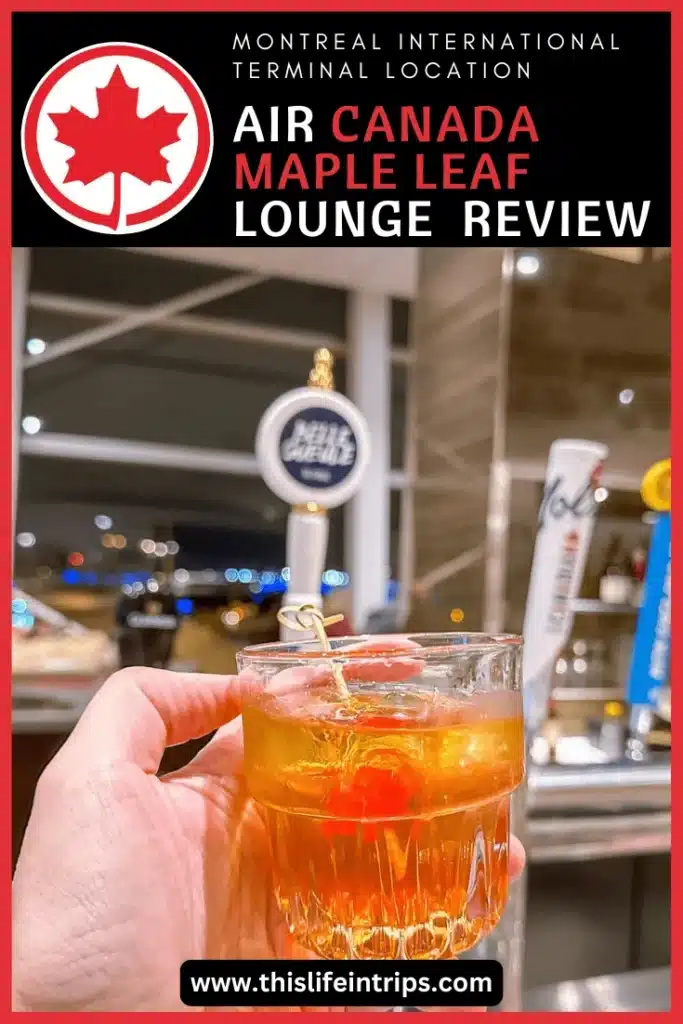 Maple Leaf Lounge Montreal review shareable Pinterest image