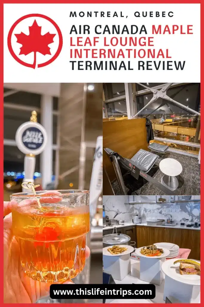 Maple Leaf Lounge Montreal review shareable Pinterest image