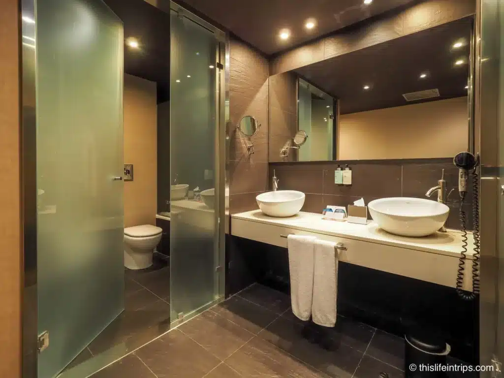 Hesperia Hotel Bilbao washroom