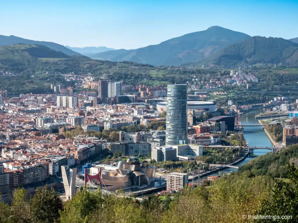 Skyline of Bilbao, Spain