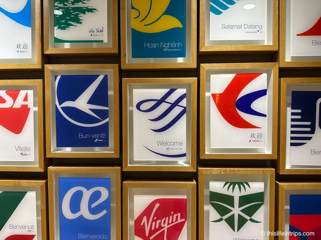 art at the SkyTeam Vancouver lounge