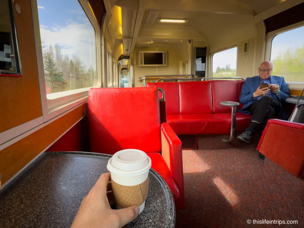The Ocean Train Lounge - Basic, but comfortable