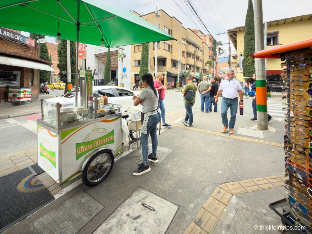 Medellin street food tour - Churro cart