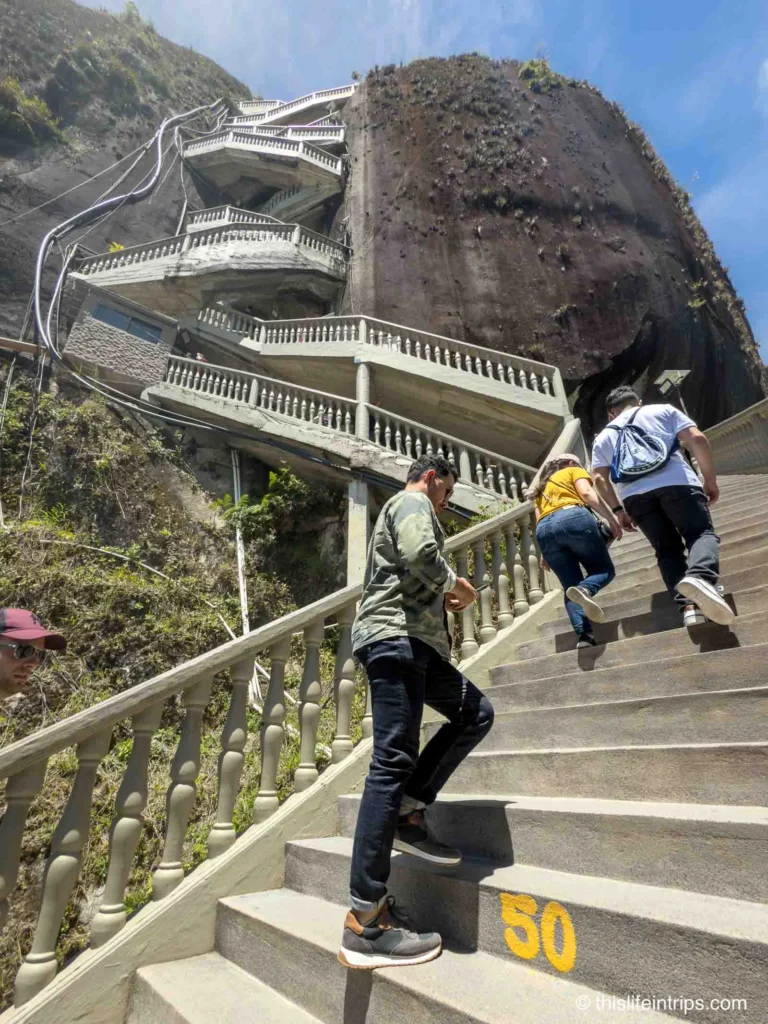 climbing El penon de guatape