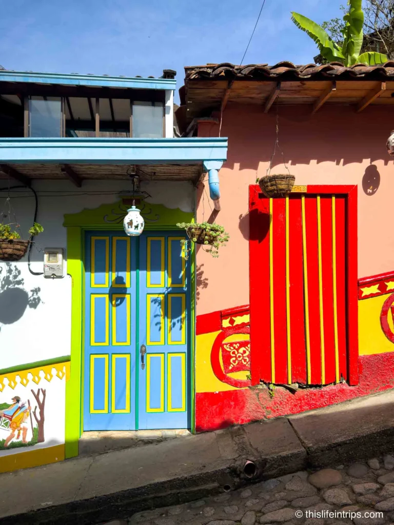 colourful guatape town 