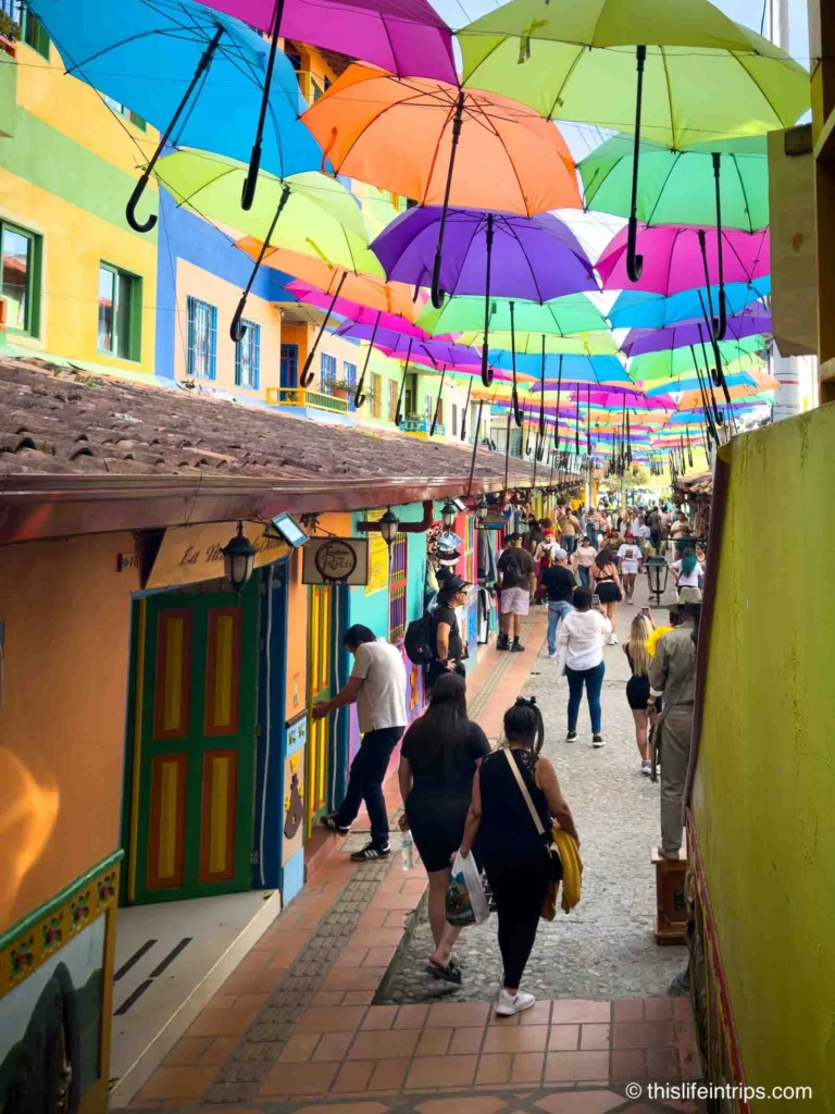 colourful guatape town 